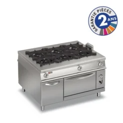 Fourneau à Gaz sur Four - 6 feux vifs - 49,4 kW - Baron