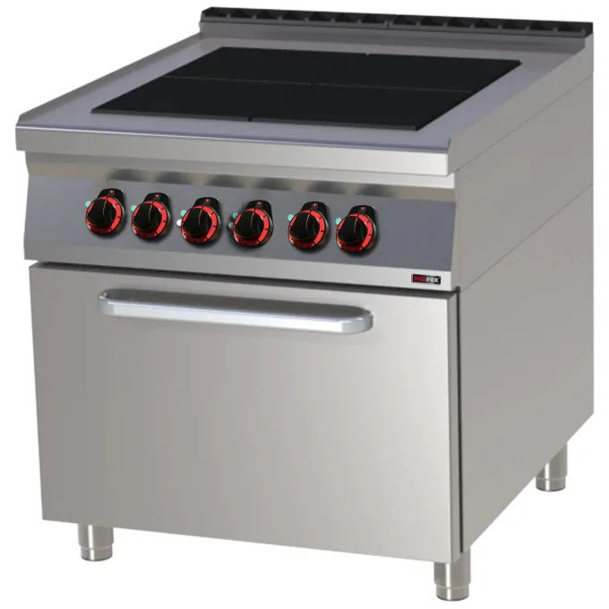 Fourneau électrique avec four à air chaud SPLT 90/80 11 E - Redfox