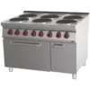 Fourneau électrique 6 feux avec four GN 2/1 SPT 90/120-21 E - Redfox