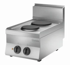 Fourneau électrique Professionnel - 2 plaques - 4,1 kW - Bartscher