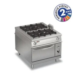 Fourneau sur Four à Gaz - 4 feux vifs - P 1100 - Baron