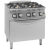 Fourneaux feux vifs gaz, 4 feux - 4 kW et 8 kW - four gaz - Giorik