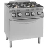 Fourneaux feux vifs gaz, 4 feux - 6 kW et 10 kW - four gaz - Giorik