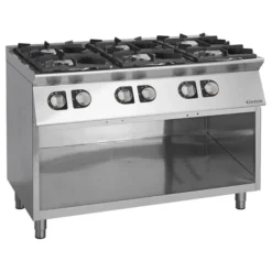 Fourneaux feux vifs gaz, 6 feux - 3,5 kW et 6 kW - Giorik