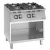 Fourneaux feux vifs gaz, 4 feux - 3,5 kW et 6 kW - Giorik