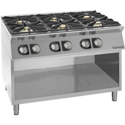 Fourneaux feux vifs gaz, 6 feux - 4 kW et 8 kW - Giorik