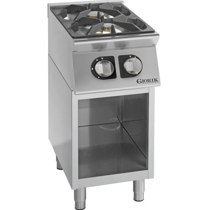 Fourneaux feux vifs gaz, 2 feux - 4 kW et 8 kW - Giorik