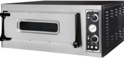 Four à pizza BASIC 4 - 1 chambre - 400V/4700W - 975x930x(H)413 mm - Hendi