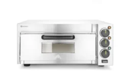 Four à pizza compact - Argent - 230V/2000W - 580x560x(H)275 mm - Hendi