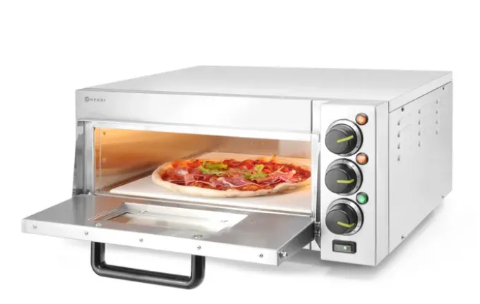 Four à pizza compact - Argent - 230V/2000W - 580x560x(H)275 mm - Hendi
