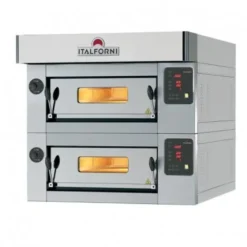 Four à Pizza Double Electrique - 2 Chambres - 12 Pizzas - Italforni