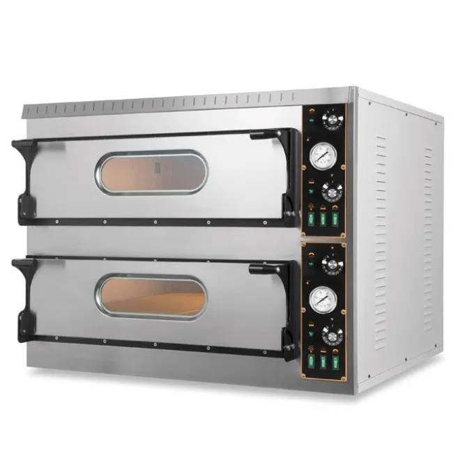 Four à Pizza Double Electrique - 12 Pizzas pour Pizzeria - TL Big idéal 18,0 kW - Resto Italia