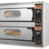 Four à pizza double électrique - 12 pizzas pour pizzeria - TL D Big 18,0 kW - Resto Italia