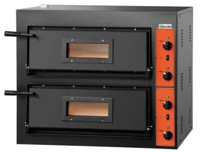 Four à pizza double électrique - 4 + 4 pizzas pro - 8,4 kW - Bartscher