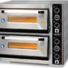 Four à Pizza Electrique avec Eclairage 2 x 4 Pizzas Ø 30 cm - Combisteel