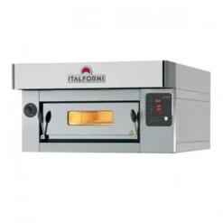 Four à Pizza Electrique Inox 1 Chambre pour 6 Pizzas - L 1000 mm - ITALFORNI