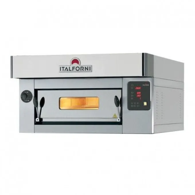 Four à Pizza Electrique Inox 1 Chambre pour 6 Pizzas - L 1000 mm - ITALFORNI