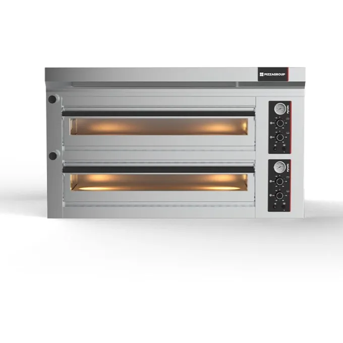 Four à Pizza Professionnel PYRALIS Commandes Mécaniques - 12 Pizzas 18 Kw - PizzaGroup