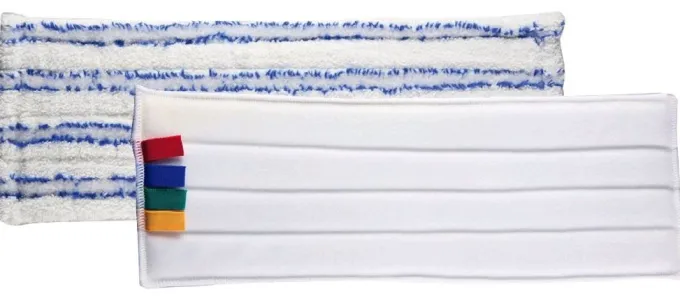 Frange Microfibre blanche 40cm velcro - Colis de 100 - Tampel