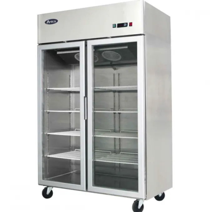 Frigo Professionnel Vitré 2 Portes - 900 Litres - Atosa