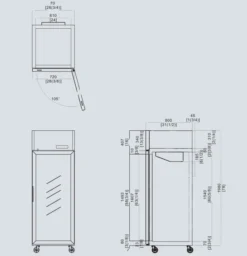 Frigo Vitré Professionnel 670 Litres Tropicalisé - Atosa