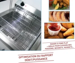 Friteuse à beignets électrique - Inox - 18L - Sofraca