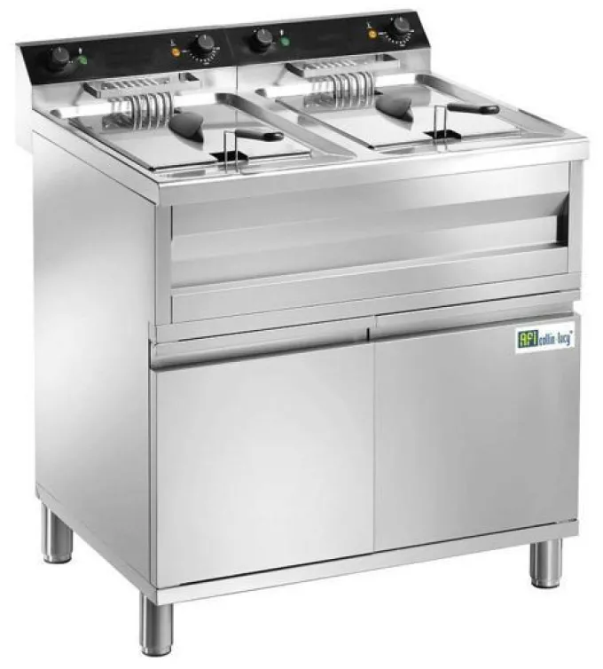 Friteuse de table sur coffre en Inox - 2 x 12 L - AFI Collin Lucy