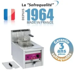 Friteuse gaz modulaire à poser - 10 Litres - 7 kW - Sofraca