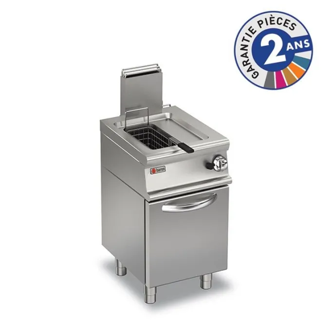 Friteuse à Gaz sur meuble - 10 L - 1 cuve - 9,5 kW - Baron