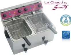 Friteuse électrique de table - 2 x 8 Litres - Sofraca