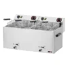 Friteuse électrique double 0,74 kW/l, 11+11 l TOP avec robinet de vidange 400 V FE 1010 TD - Redfox