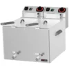 Friteuse électrique double pour les poissons 0,43 kW/l, 8+8 l TOP avec robinet de vidange 230 V FE 88 V - Redfox