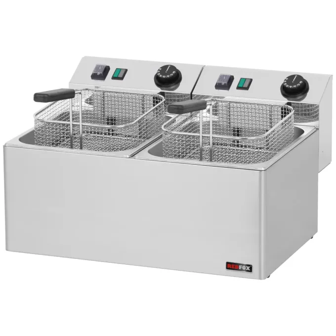Friteuse Électrique Double - 2 x 8L - FE 77 E - Redfox