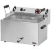 Friteuse électrique 0,56 kW/l, 16 l TOP avec robinet de vidange 400 V FE 30 T - Redfox