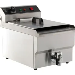 Friteuse électrique professionnelle - 8 litres avec robinet de vidange - Combisteel