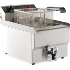 Friteuse électrique professionnelle - 8 litres avec robinet de vidange - Combisteel