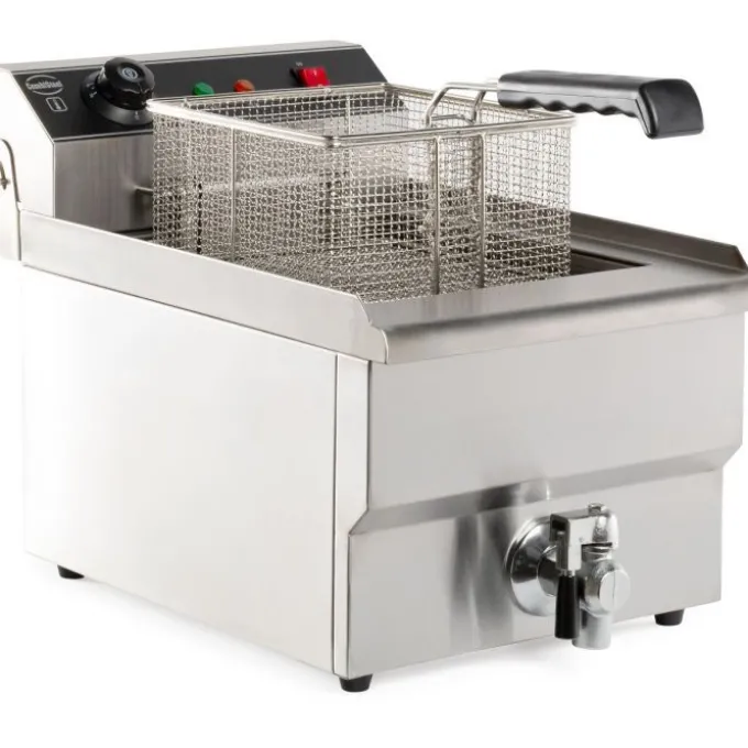 Friteuse électrique professionnelle - 8 litres avec robinet de vidange - Combisteel