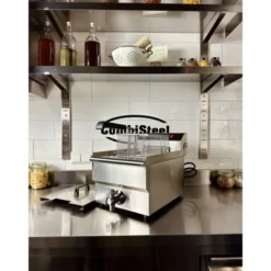 Friteuse électrique professionnelle - 8 litres avec robinet de vidange - Combisteel
