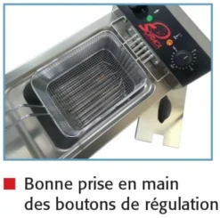 Friteuse électrique sur coffre - Super puissante - 2 x 12 Litres - Sofraca