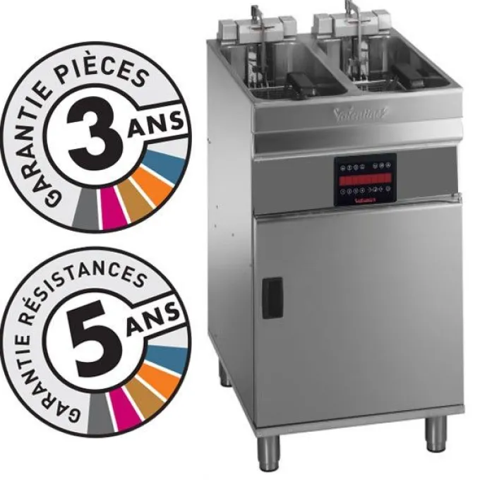 Friteuse électrique sur coffre - 2x 9-10 litres - Valentine - EVOC2525