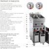 Friteuse électrique sur coffre - 2x 9-10 litres - Valentine - EVO2525T