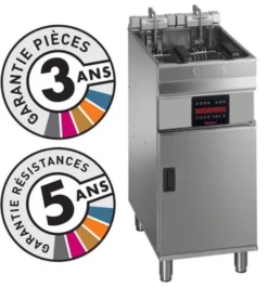 Friteuse électrique sur coffre - 15-18 litres - Valentine - EVOC400T