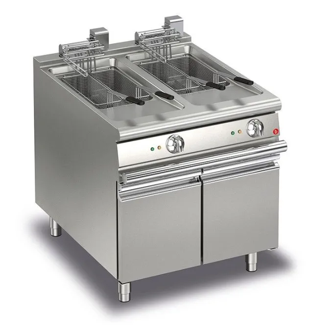 Friteuse électrique sur meuble - 2 x 15 L - P 700 - 2 x 13 kW - Baron