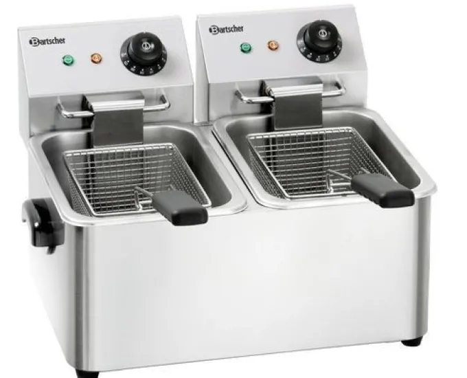 Friteuse professionnelle - 2 cuves de 4 litres - Bartscher