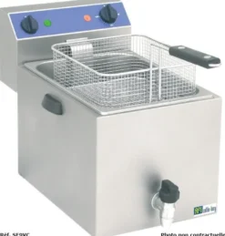 Friteuse professionnelle de Table Série Standard avec Vidange Spéciale Surgelée - 8 L - AFI Collin Lucy
