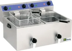 Friteuse Professionnelle de Table Série Standard avec Vidange - 2 x 8 L - AFI Collin Lucy