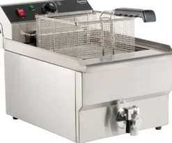 Friteuse Professionnelle Electrique 10 litres avec Robinet de Vidange - 5 kW - Combisteel