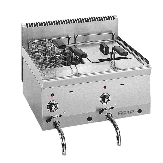 Friteuse Professionnelle à Gaz 2 Cuves- Giorik