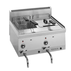 Friteuse Professionnelle à Gaz 2 Cuves- Giorik