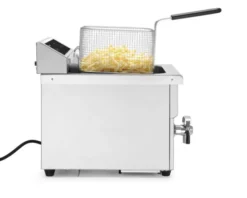 Friteuse Professionnelle à induction avec robinet de vidange 8L Gris 230V/3500W - Hendi
